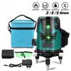 2/3/5 Lines 360° Rotatable Indoor Outdoor Green Radius Alternating Direct Horizontal Vertical Measuring Instruments Self-Leveling Laser Level