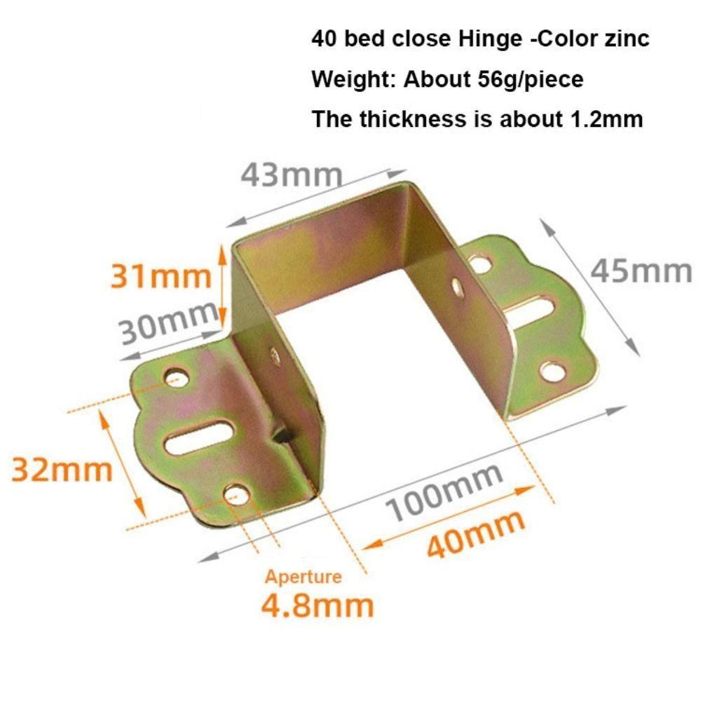 

Утолщенные петли для кровати 11 стилей Стабилизирующий компонент конструкции кровати Сборочные аксессуары Style 40-1.2mm