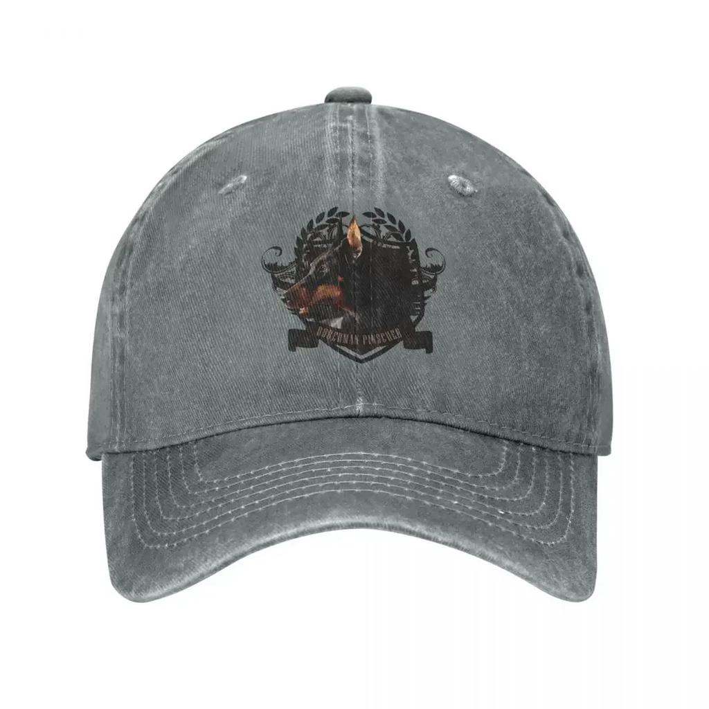 DoberUnisex Pinscher Unisex Women Baseball Cap Dogs Lover Cute Animal Distressed Denim Caps Hat Vintage Outdoor Workouts Sun Cap