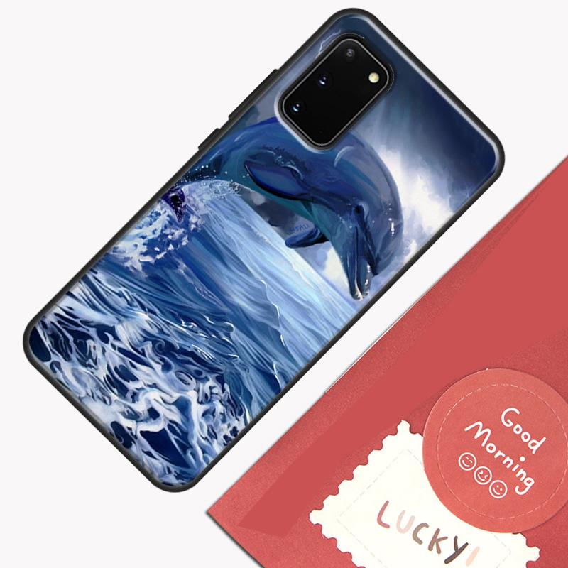 Cute Dolphin Ocean Phone Case For Samsung Galaxy S26 S25 Ultra S20 S21 S22 S23 S24 S10 Plus S25 FE Cover Shell