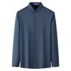 MONTAGUT Men's Fleece-Lined Business Long Sleeve Shirt