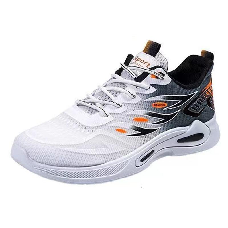 Breathable Flying Woven Fish Mesh Shoes for Students In Spring and Summer. Running, Leisure, Trendy and Versatile Sports Shoes for Men