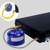 Portable Outdoor Double Burner Gas BBQ Grill & Folding Rack