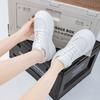 Leather Platform White Shoes Women's Cloud Dream 2025 Spring New Heightening Casual Shoes Fashion Versatile Sports Shoes Women