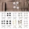 Detachable Jeans Button Pins No Sewing Required Trousers Waist Tightener Metal Waist Buckles Trouser Button Pins