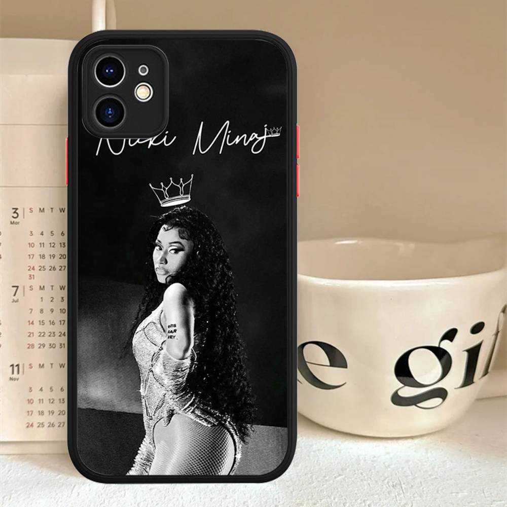 Nicki Minaj Rapper For IPhone Air 16 15 14 Plus 13 12 11 Pro Max Matte Cover Jelly Shockproof Phone Case