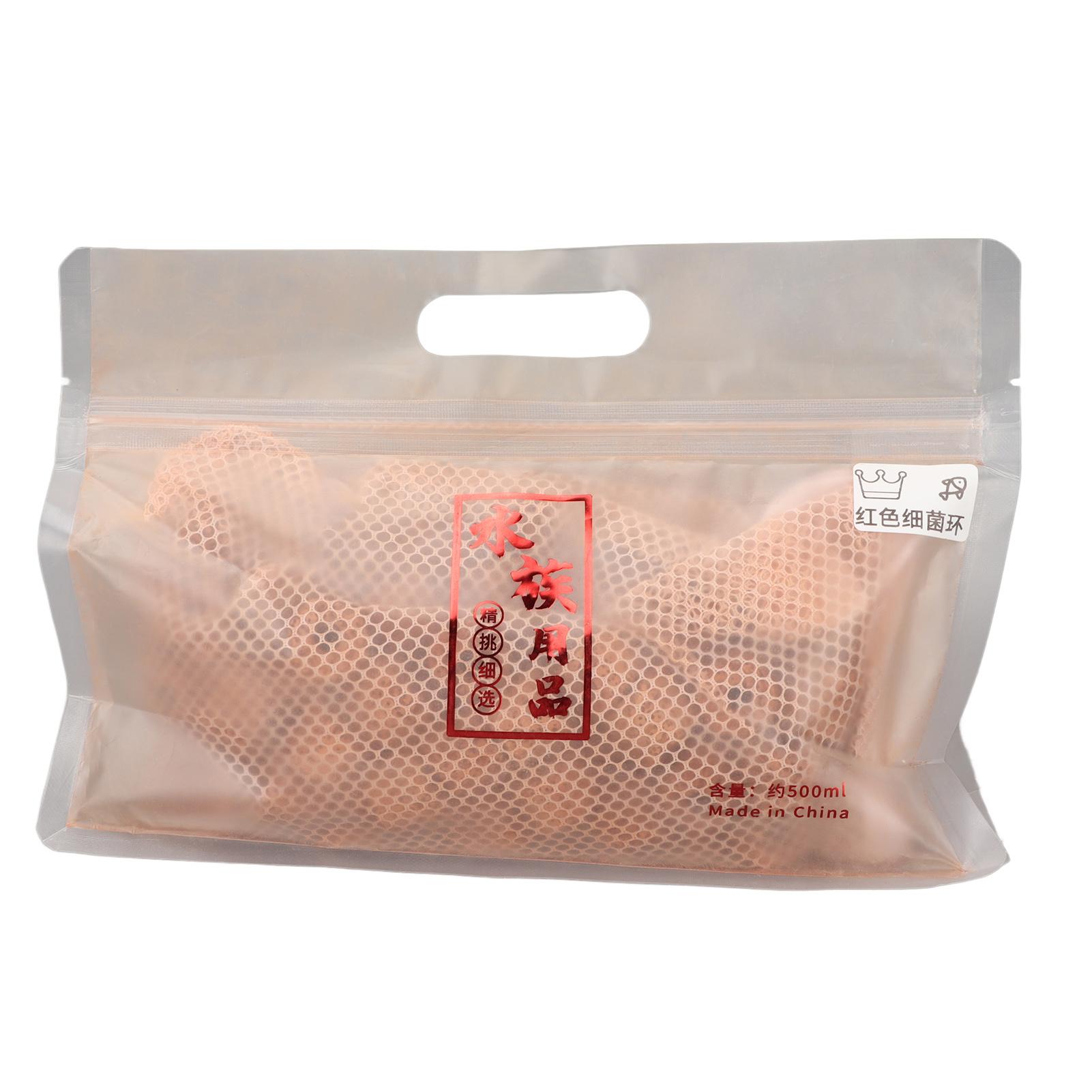 Aquarium Filtermedia Nano Rode Bacteriële Keramische Ring Bio Filtermedia voor Aquariums en Vissenkommen 500g