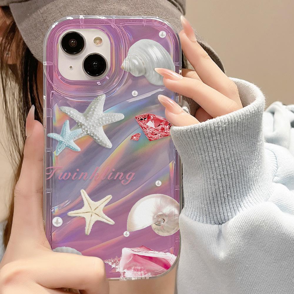 

Чехлы для мобильных телефонов iPhone 11 13 XR 15 Pro Max 12 14 Pro Max Чехол для iPhone 16 7 Plus 8 Plus XS Max 6 15 Plus Laser Wave Pattern Anti-Drop Водонепроницаемый iPhone 13 цветочные белый