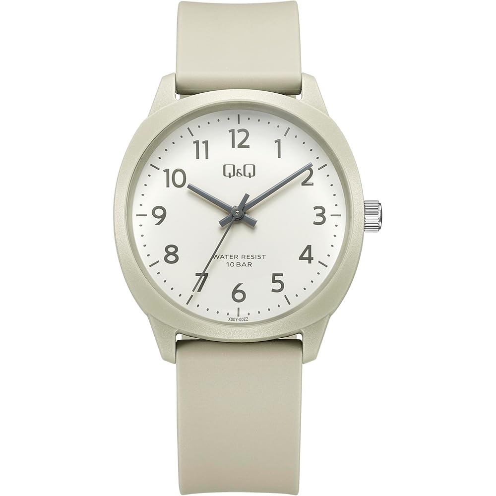 

Citizen Q&Q Q&Q Watch, 10 ATM Water Resistant, Lightweight, Easy-to-Read Dial, Simple Design, V52A-502VK, Gray