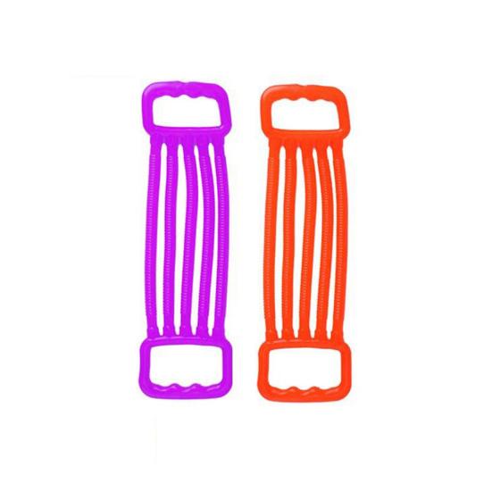 2Pcs Kids Tensioner Toy Stretch TPR Stress Relief Colorful Toddlers Arm Strength Training Resistance Band Decompression Expander Rope Toy