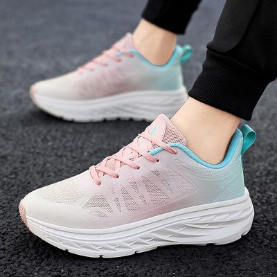 2024 New Couple Sports Shoes Men's and Women's Lightweight Casual Shoes Trendy Mesh Breathable Running Shoes Live Casual Shoes