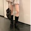 Axige has the same leather stacking boots for women 2025 new western cowboy boots versatile pointed sleeve knight boots for women