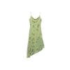 2025 Silk Screen Print Low-Cut Suspender Dress - European & American Summer Fashion