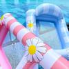 New Style Daisy Stripe Inflatable Pool Float Lounger
