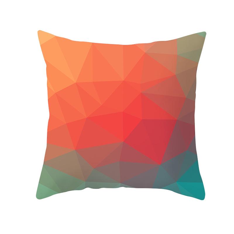 Household Products Colorful Printed Geometric Mirror Space Pillow Case Cushion Waist Pillow Case