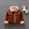 Cord-Reversjacke Warme Baumwollmäntel Kinder Jungen Jacke Mantel Oberbekleidung Cordmantel für Jungen Mädchen