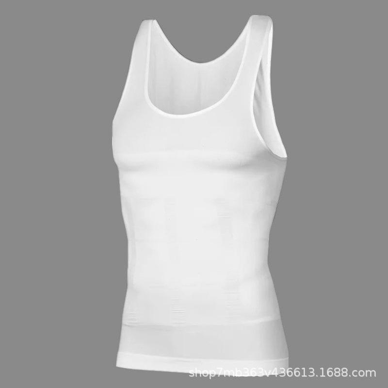 Figurformendes Bauchstraffungsunterhemd und Taillen-Shapewear für Herren.