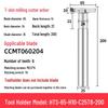 CNC T-Slot Milling Cutter with HTS Three-Sided Blade, Shank Thickness: 6, 8, 10, 12 Mm