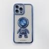 Applicable To IPhone 15 Electroplated Astronaut Mobile Phone Case 14proMax Pupil Lens Apple 13 Bracket Protective Cover