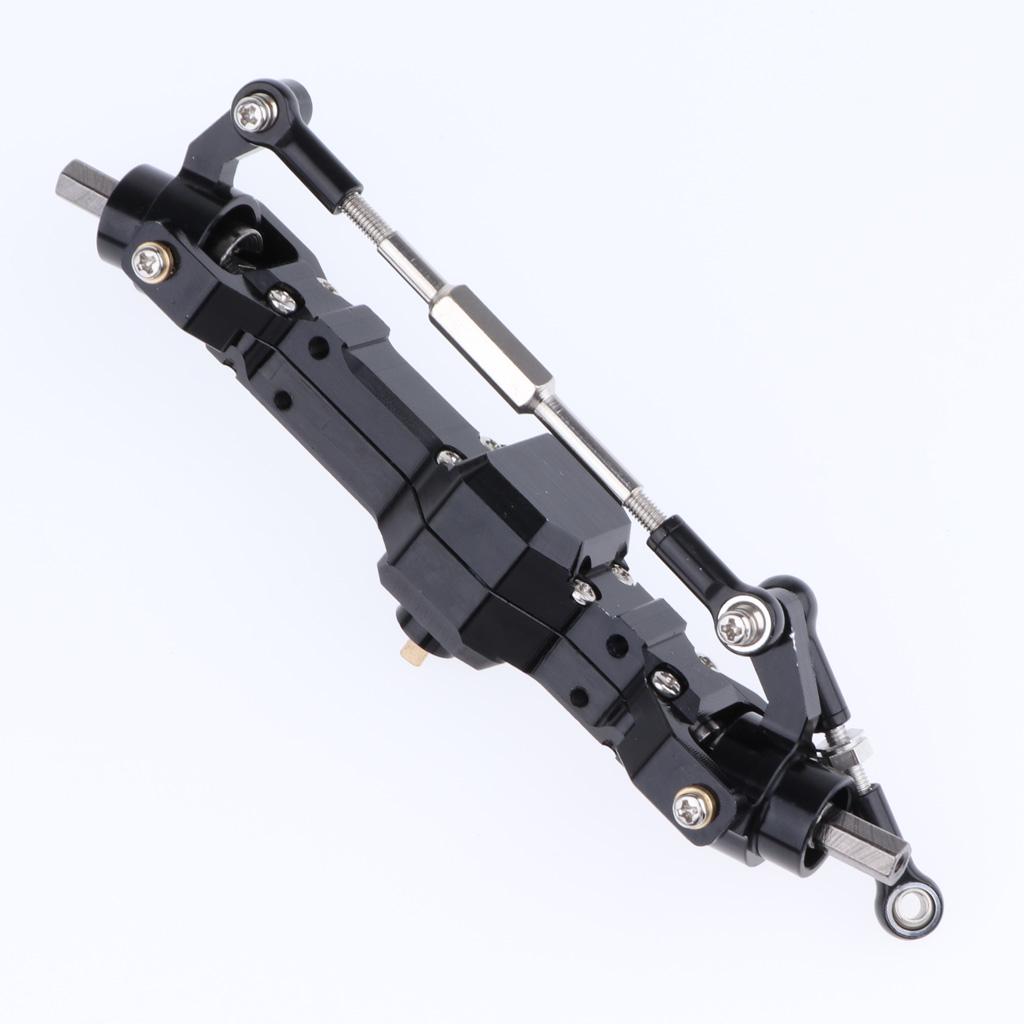 RC auto kovová přední středová zadní náprava pro příslušenství vojenských nákladních vozidel WPL 4/6WD