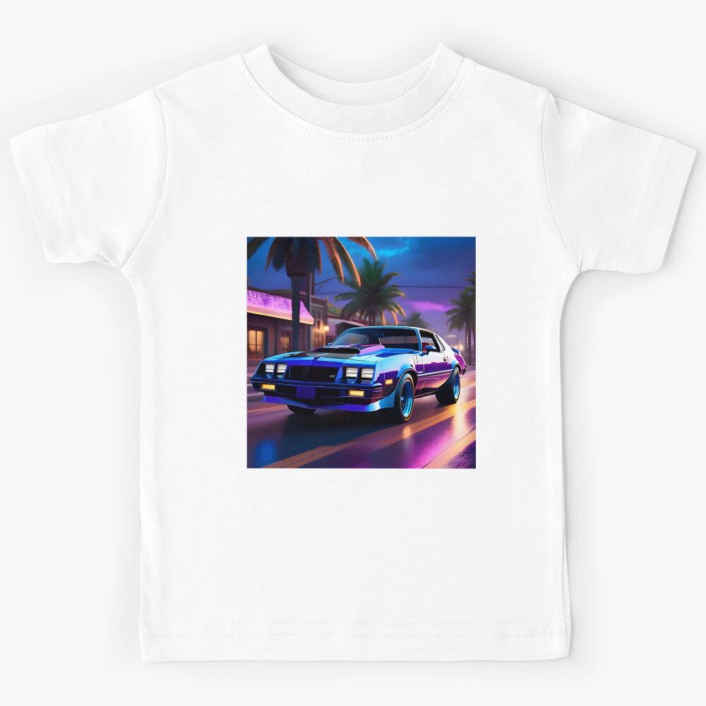 Vaporwave American Muscle Car Kids T-Shirt 140