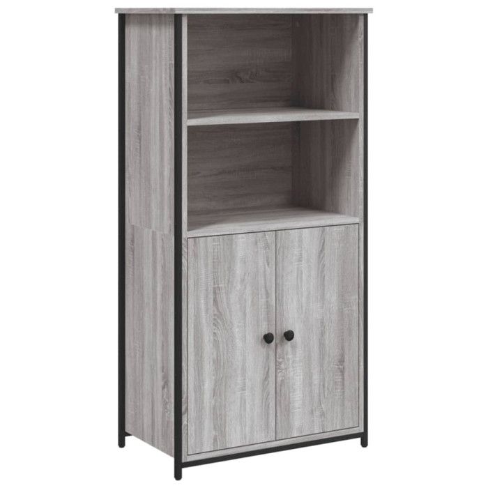 VidaXL Buffet haut sonoma gris 62x36x121,5 cm bois d'ingénierie 834213