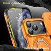 KEYSION 360° Rotating Ring Stand Phone Case for iPhone 17 Pro Max Silicone+PC Slide Camera Protection Magnetic Shockproof Cover