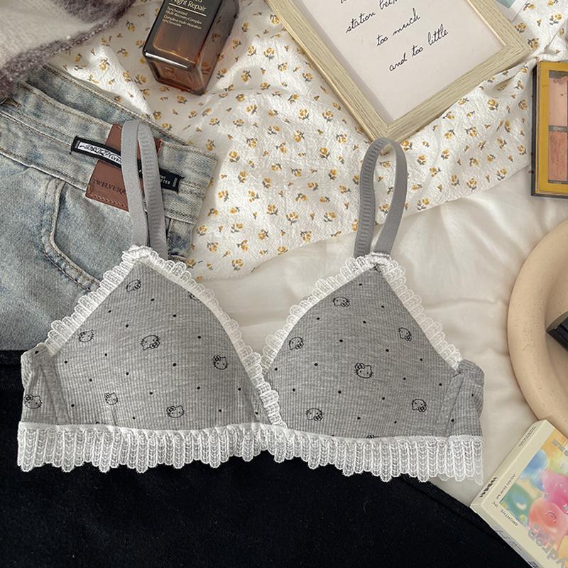 Female Summer Thin Style No Underwire Gathers Up The Support Prevent Droop Small Chest Gathers To Adjust The Underwear