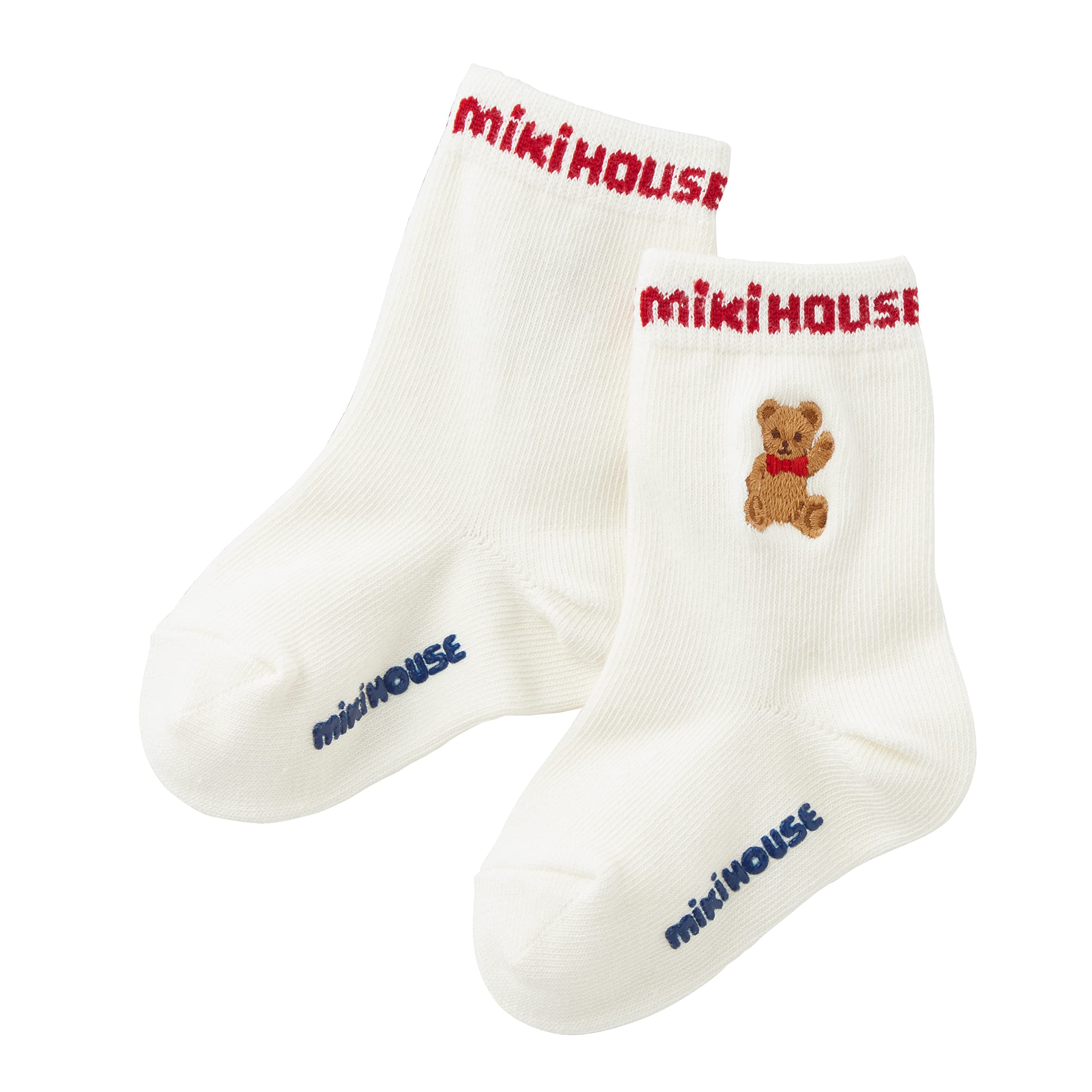 

Miki House Made in Baby Entrance Size Socks, Logo, Plain, Bear, Simple, Japan, Boys, Girls, Baby, Kids, Infant, Clothes, Children s Clothing, белый