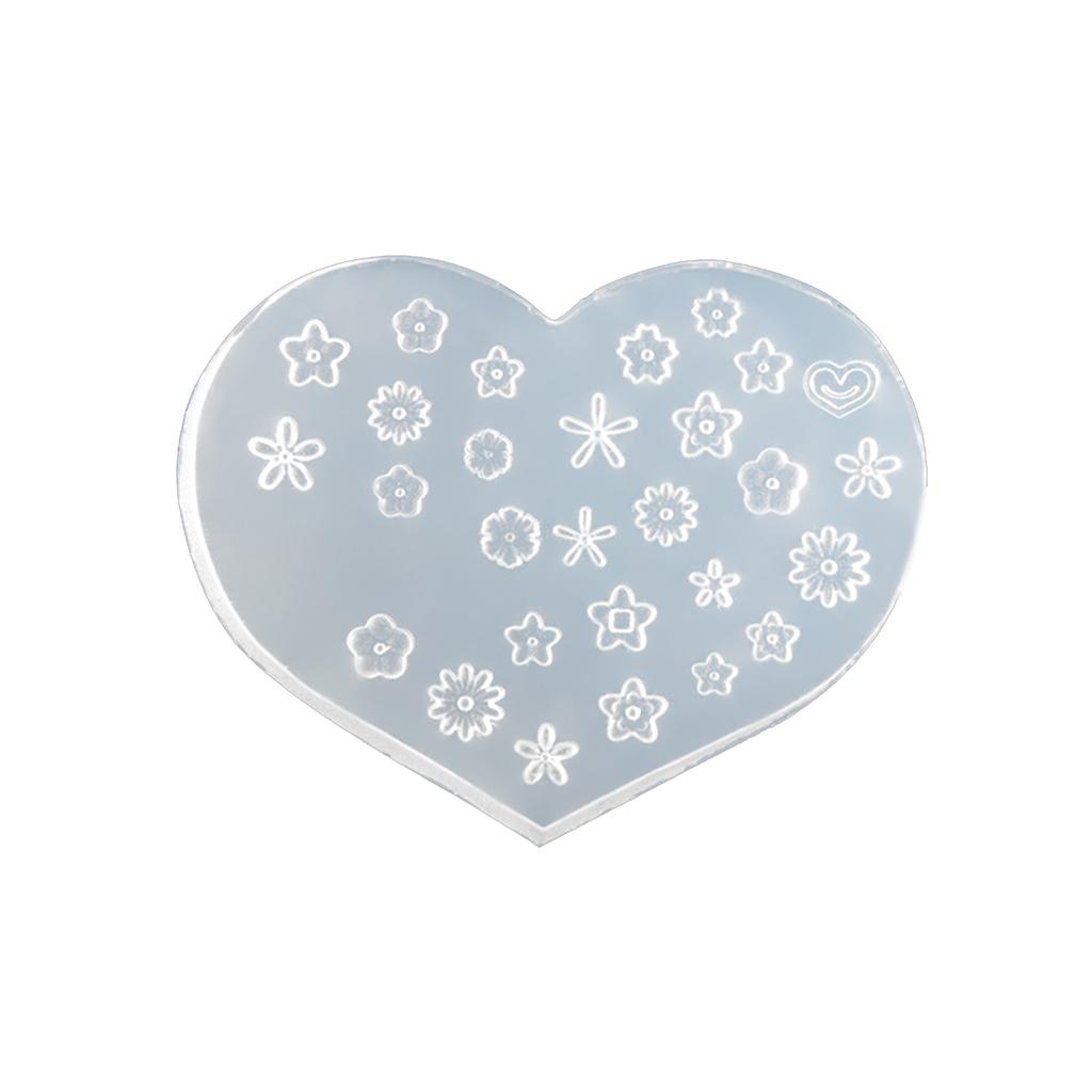 Silicone Nail Carving Molds Nails Stencils DIY UV Gel Manicure Tools Silicone Stamping Nail Art Molds Silicone Material