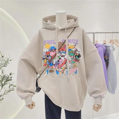 Damen Samt Kapuzenpullover Anti-Pilling - Kollektion Frühling/Herbst/Winter 2025