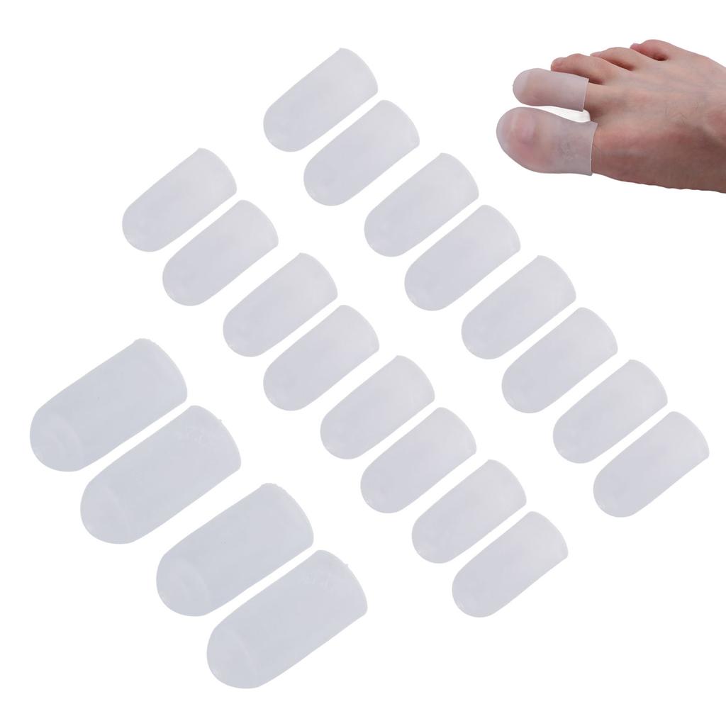 10 Pairs Toes Protector Soft Silicone Prevent Friction Different Size Toes Protective Guards