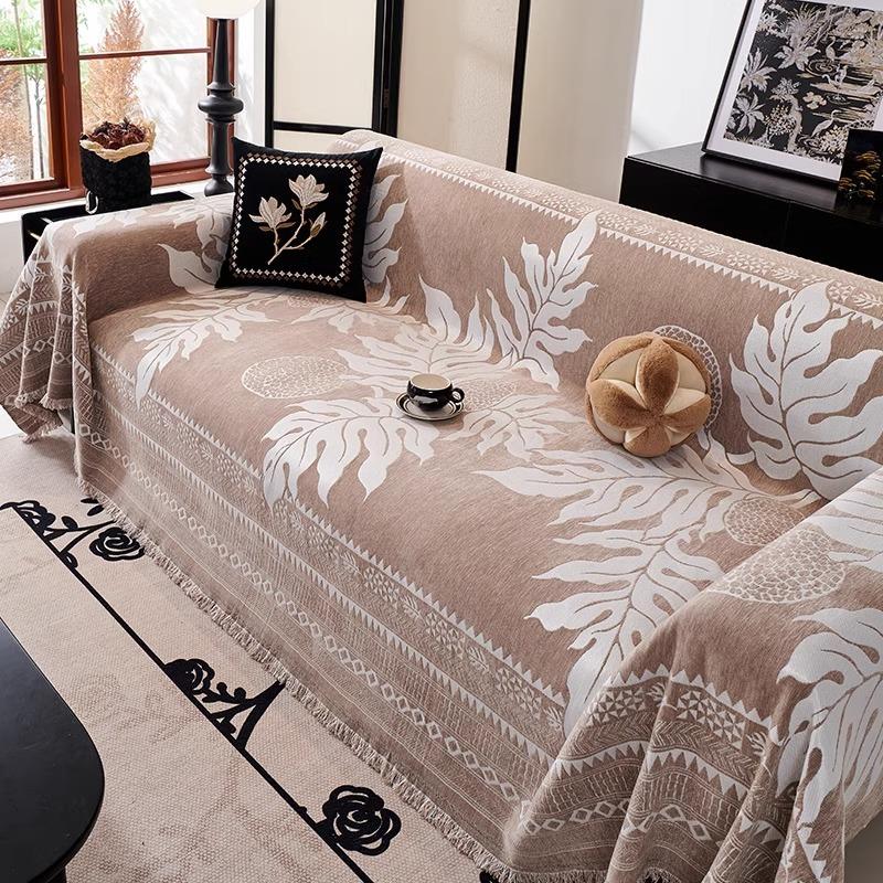Chenille Sofa Cover Cloth, Non-slip, Stain-resistant, High-end One-piece Sofa Cushion, Washable Four-season Sofa Towel