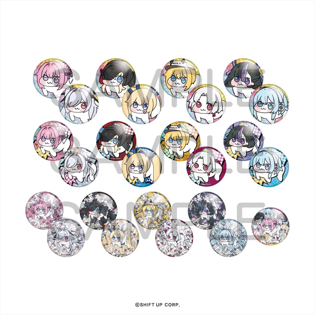 

Algernon Products Goddess of NIKKE DORO Tin 1 57mm Tinplate Victory Badge, Box, Approx. Diameter,