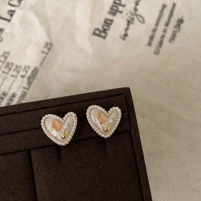 Orecchini a lobo Fiore di Tulipano Gocciolante Amore Donna Leggera Lusso Alto Senso Moda Personalità Tendenza Orecchini Versatili