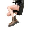 Fashionable and Comfortable Chelsea Boots Female Fall Inside Short Boots Thick Bottom Smoke Tube Boots