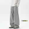 Men Loose Fleece American Curved Cut Casual Versatile Winter Pants