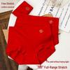 Year of the Rat High-Waisted Women's Plus Size Red Cotton Underwear