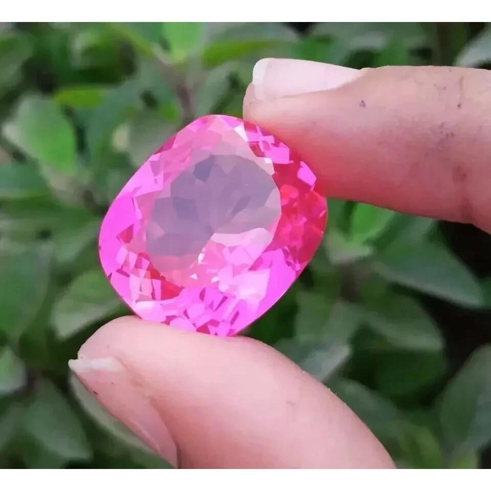 Natural Amazing Pink Mogok Ruby 27-29 Ct Cushion Cut Fabulous Gemstone