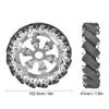 6 Zoll Mecanum-Rad Metall Rechts mit 16 Stück TPU-Gummirollen Teile für Industrieroboter