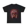 Indisches Totenkopf-Kopfschmuck Biker Motorrad T-Shirt für Erwachsene Kunst-T-Shirt Retro-Stil 90er Jahre