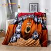 Cartoon 3D Grizzy und die Lemminge Decke, Weiche Überwurfdecke für Zuhause Schlafzimmer Bett Sofa Picknick Reise Büro Abdeckung Decke Kinder