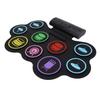 9 Pads Electronic Drum Set Educational Rechargeable Built in Speaker Headphone Bluetooth USB MIDI Ro