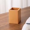 Simple Hickory Wood Pen Holder Desktop Storage Makeup Brush Organizer  Office/School Supplies
