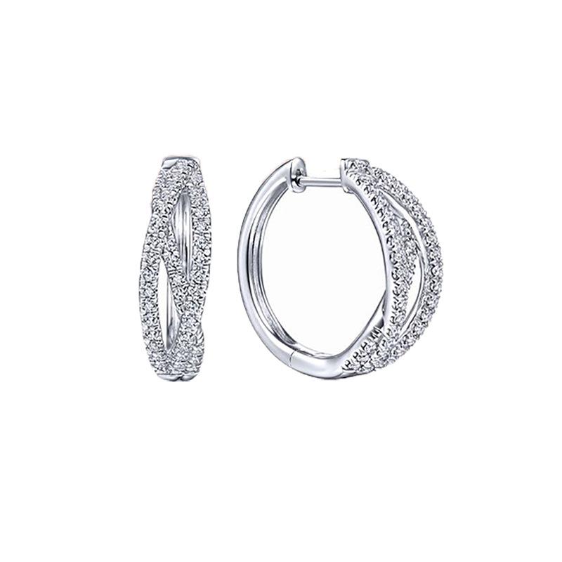Orecchini a Cerchio con Linea Micro-Intarsiata di Lusso Leggero, Fibbie per Orecchie alla Moda e Raffinate, Orecchini di Stile Freddo di Alta Gamma per Donna