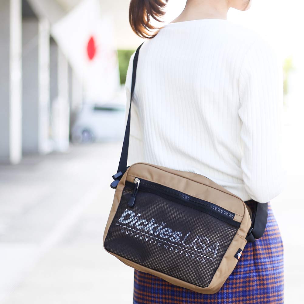 SPLOGO USA taška přes rameno s dwears Nálepka Sacoche Messenger Bag Cestovní taška Mini velikost přes rameno sedí [Dickies] (Jeden Most, Blacku)