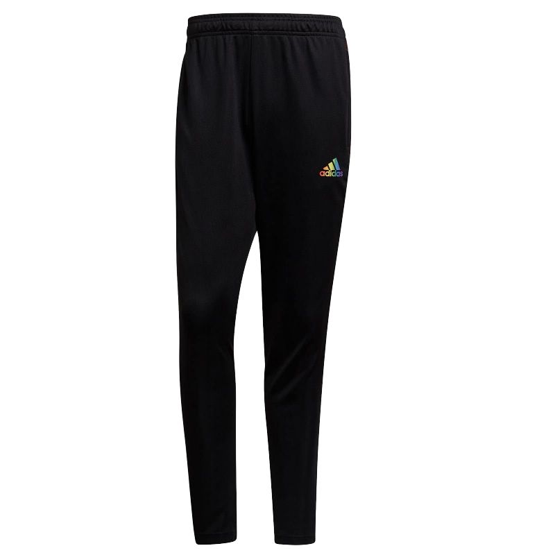 

Adidas Mens Football Series Влагоотводящие мягкие приятные для кожи повседневные брюки мужские брюки черные GS4735 L