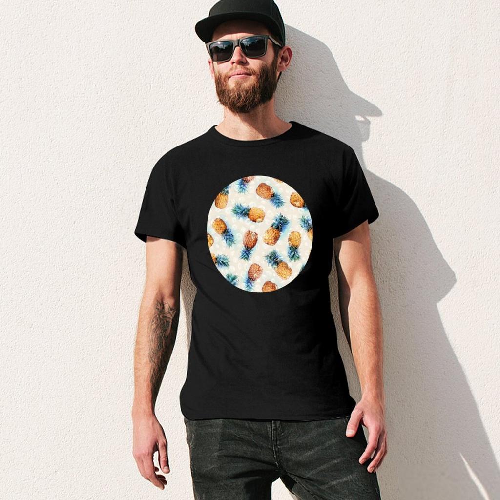 Pineapples Crystals Tshirt Casual Graphic Print Tee