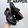 Comfy High Quality Outdoor Antiskid Loafers Mens Slip  Driving Flats New Men Casual Outdoor Shoes Leather Mens Business Shoes