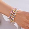 Colorful Crystal Beads Beaded Pearl Bracelet for Wedding Party Bracelet Bohemian Women Jewelry Fashion Gift